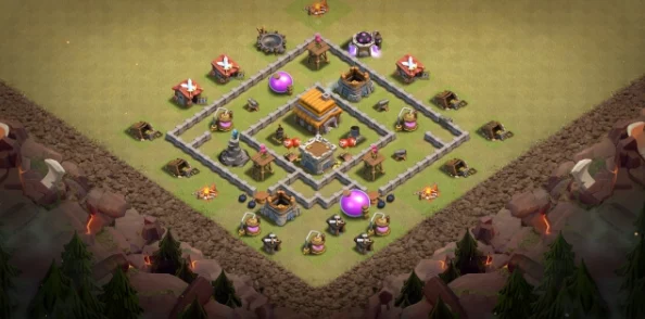 部落冲突四级大本营,最强防守阵型详细介绍及攻略 部落冲突四级大本营,最强防守阵型详细介绍及攻略